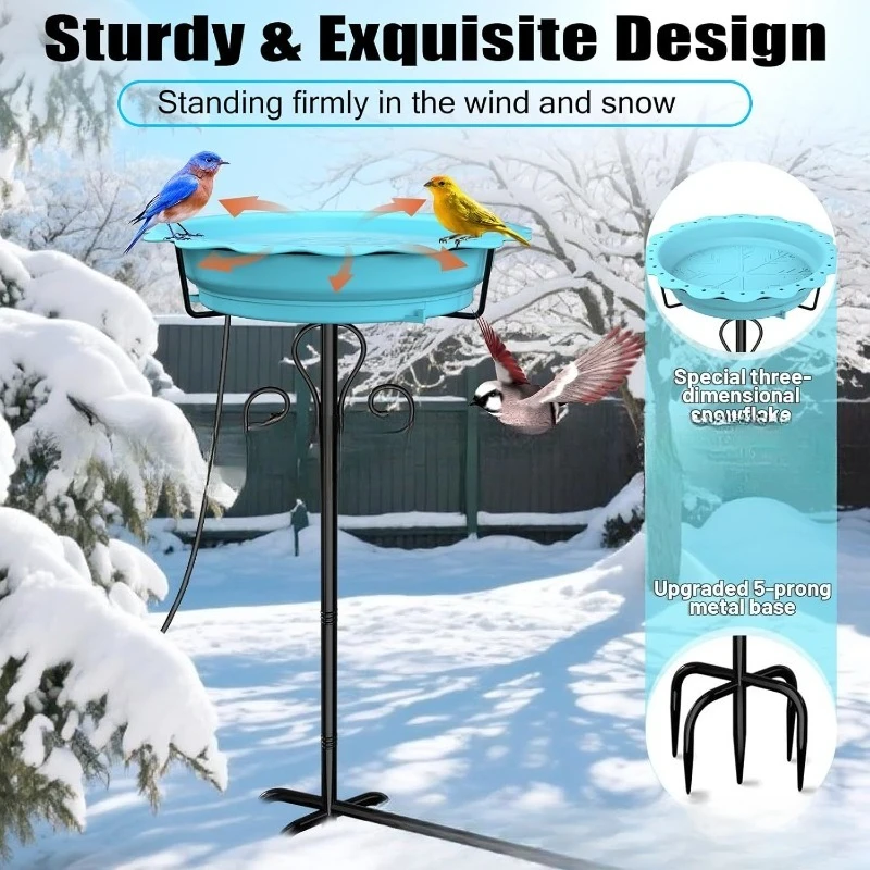 

American Retro Wrought Iron Bird Feeding Water Basin Bracket Garden Decoration Outdoor Flower Pot