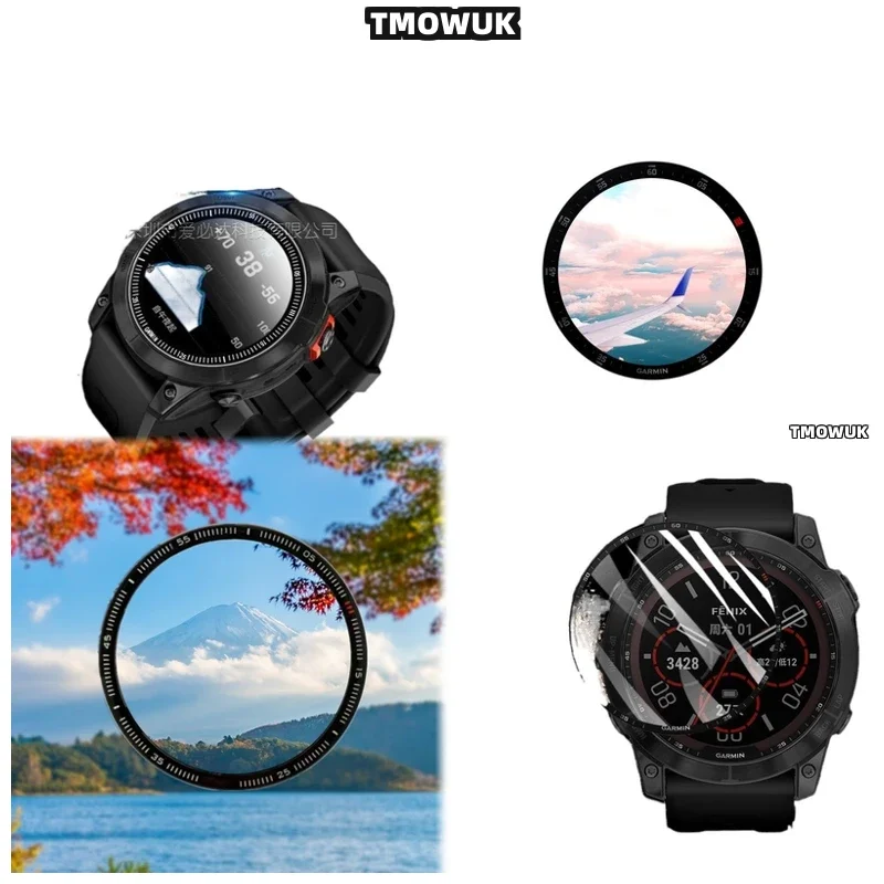 For Garmin Fenix 6 7 8 7X 6X 7S 47mm 51mm Invisible Barrier PMMA Film Guards Against Harm