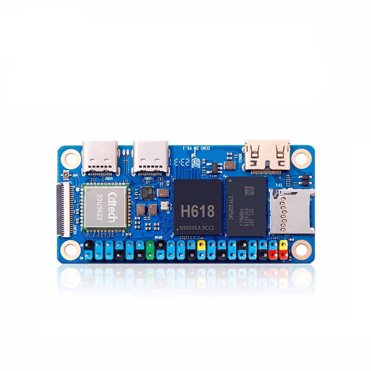 ABAN For Zero 2W Development Board 1G RAM+Heat Sink DDR4 Mini PC Allwinner H618 WiFi5 Bluetooth5.0 Support 4K 60FPS