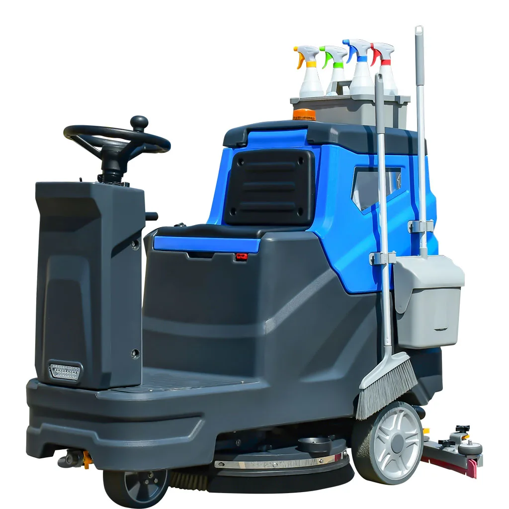 

Commercial New Condition Sweeper Walk-behind Cleaner Wash Machine Floor Scrubber