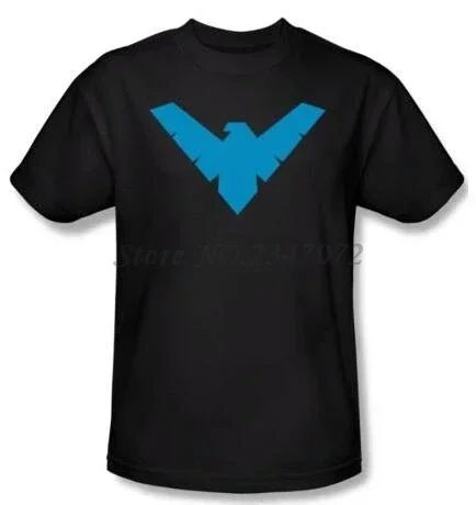 

Robin Classic Nightwing Symbol Licensed Tee Shirt men summer cotton t-shirts 4XL 5XL EURO SIZE