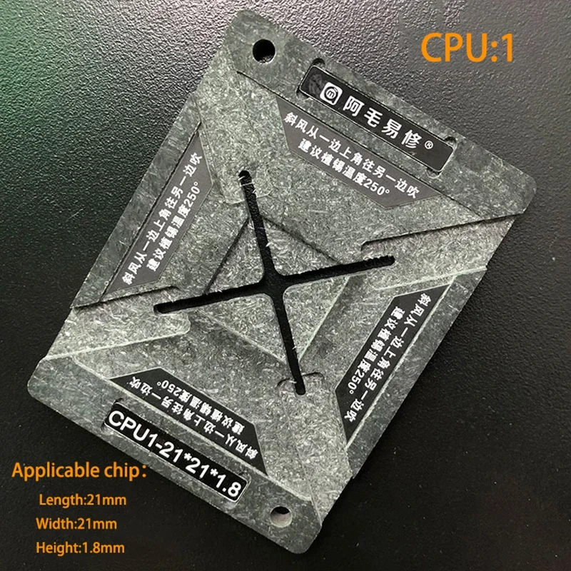 Imagem -05 - Aquecimento Direto Bga Solda Stencils Template Plant Tin Plataforma para Lcd tv Cpu Chip Universal 08 Milímetros 065 Milímetros