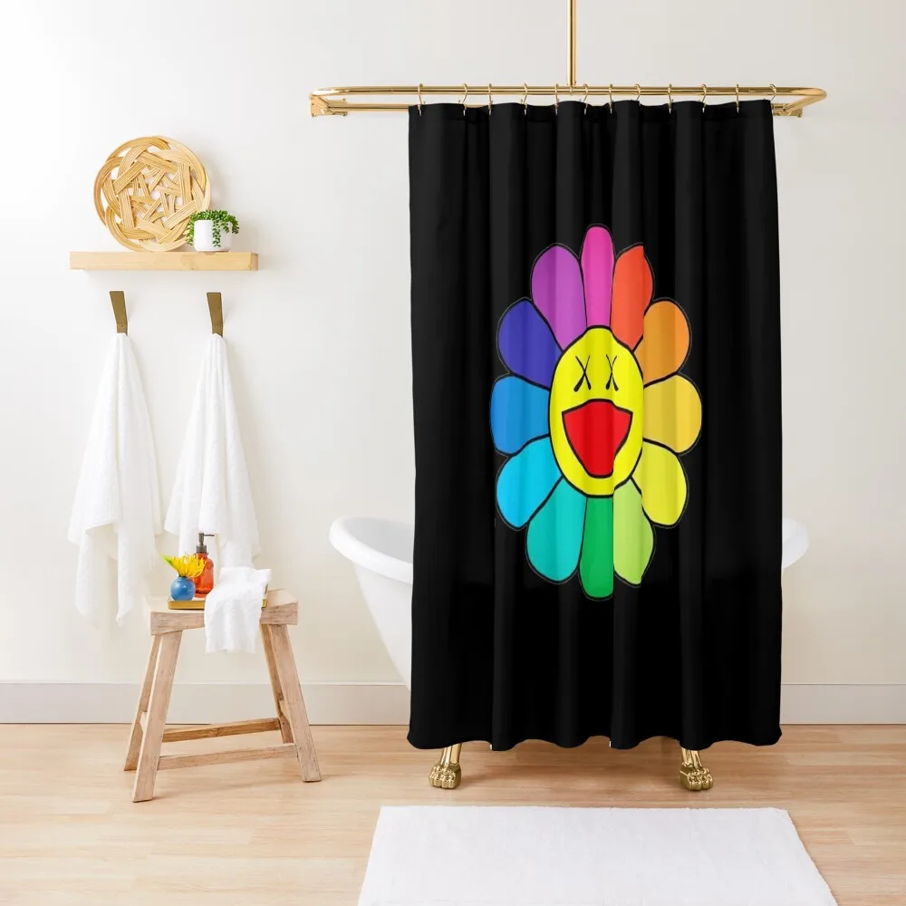 

flower smile Shower Curtain Bathroom Showers For Bathroom Bathroom Fabric Curtain