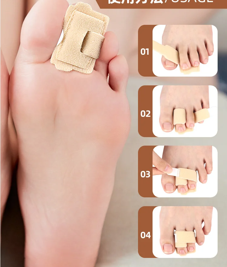 1/2Pcs Splint Toe Straightener Hammer Corrector Toe Brace Hammertoe Splint Toe Wrap Covers Broken Bunion Foot Care Tools
