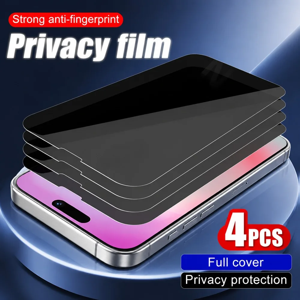 4 Stück Privatsphäre-Schutzglas für vivo X300 X300 FE X300 Pro X300 Ultra Anti-Spy Displayschutz für vivo X300s X200 X200 FE