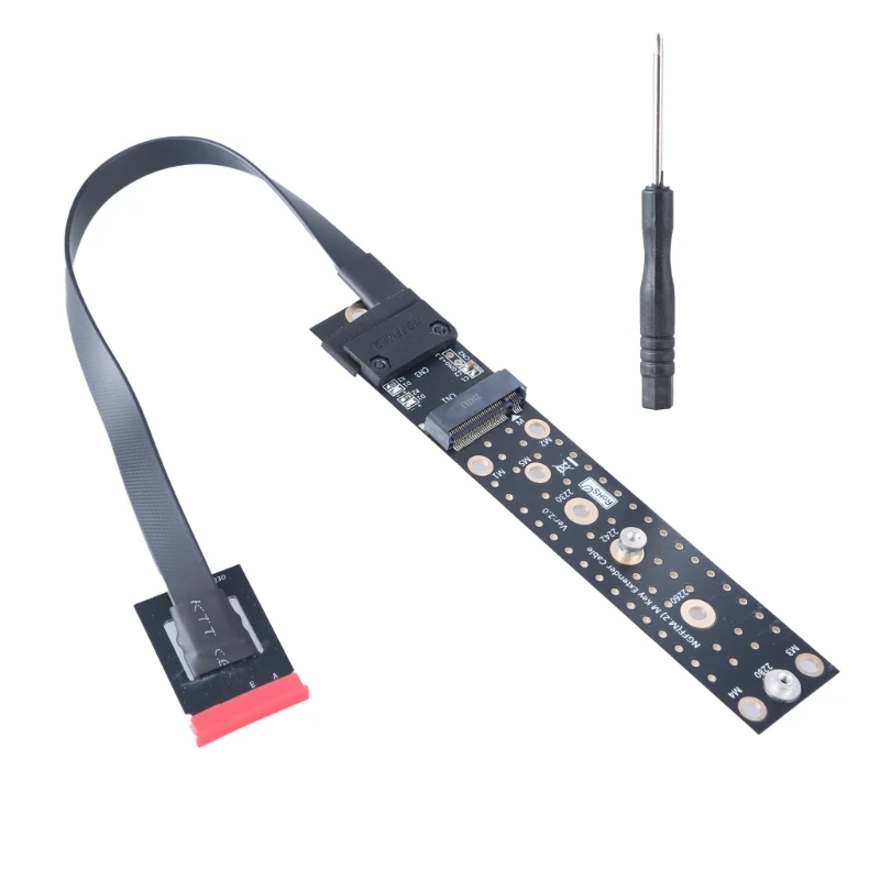 NGFF Key M Female Key A+E Kabel Ekstensi SSD Adapter Card Extender Extend 87HC