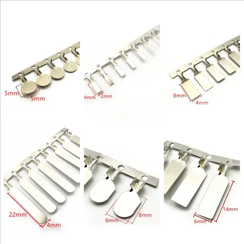 Stamping Terminal Circular Nickel Plate Butt Welding Terminal Plate Wire Clip Nickel Plate 18650 Battery Cell Spring Plate