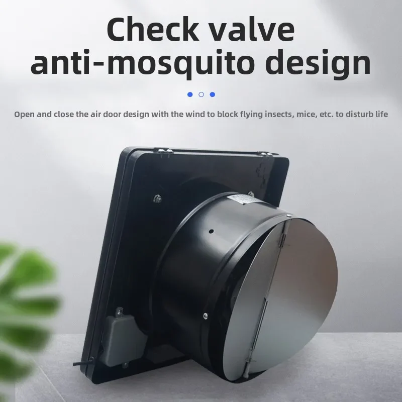 220V High-Efficiency Kitchen Flip Exhaust Fan with Strong Ventilation, Ideal for Renting, Simple Oil Fume Removal