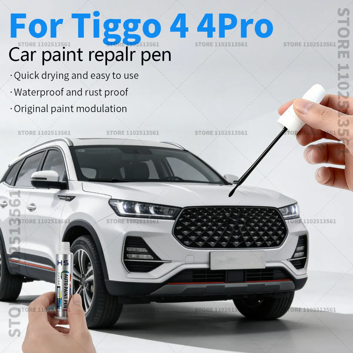 

Ручка-корректор для ремонта краски, средство для удаления царапин, аксессуары для авто DIY для Chery Tiggo 4 4Pro, цвета: синий, лунный серебристый, меркуриальный серый, черный, красный