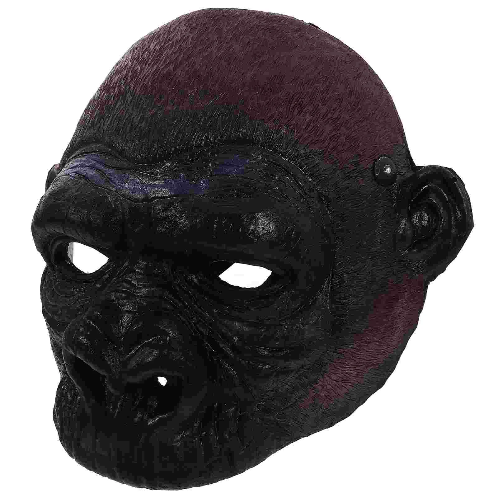 

Halloween Funny Party Masquerade Mask PU Foaming Monkey Headgear Scary Orangutan Mask Party Full Face Mask