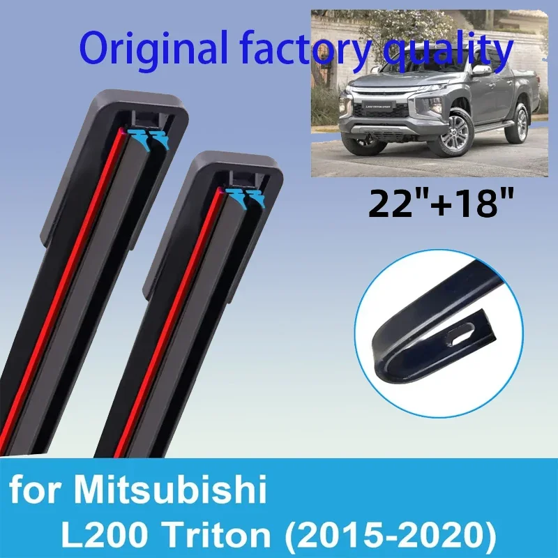 

2PCS Car Wiper Blades for 2015-2020 Mitsubishi L200 Triton Front Windscreen Windshield Double Rubber Car Accessories 2019 2020