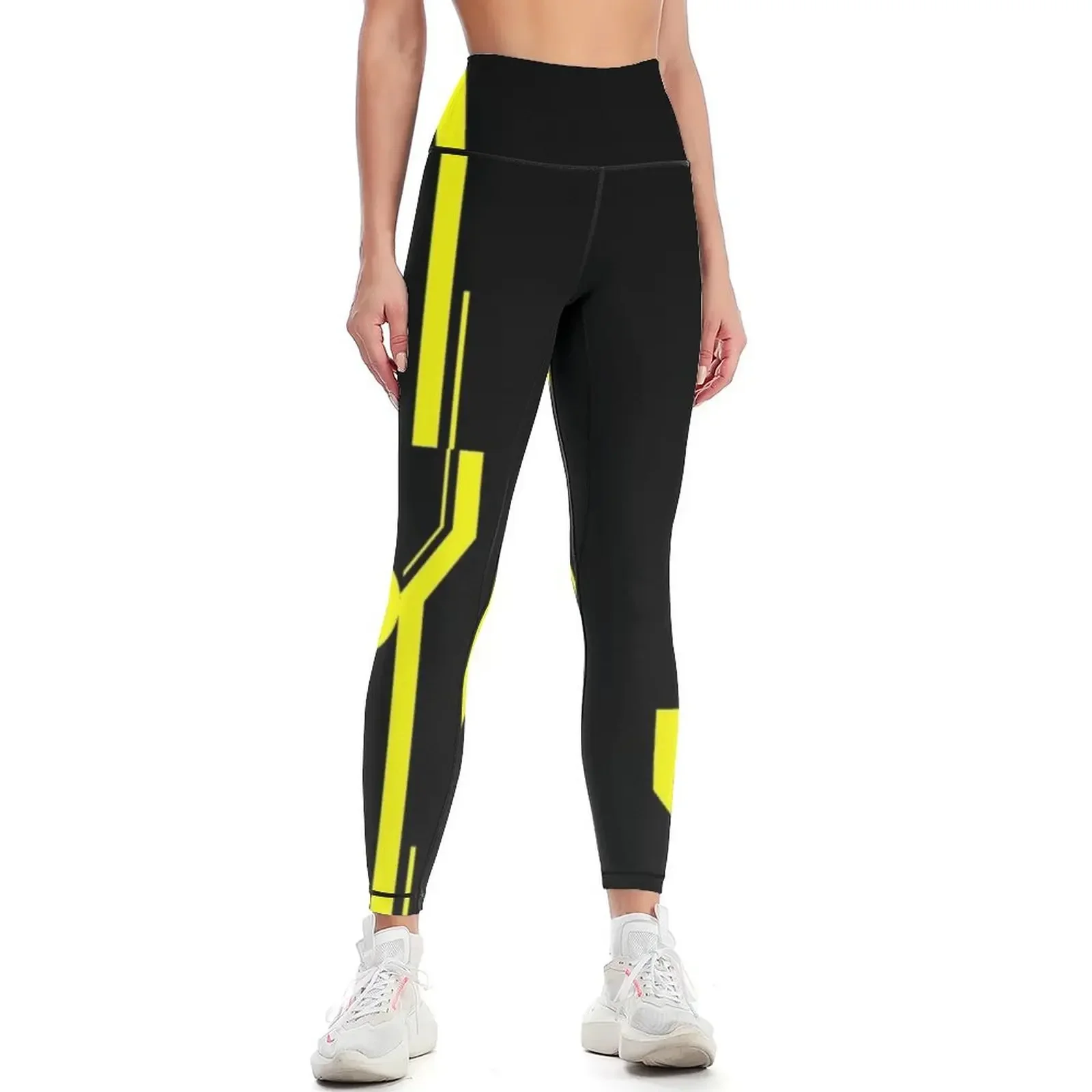 

Tron yellow Leggings Jogger pants sporty woman push up Leginsy push up for fitness Womens Leggings