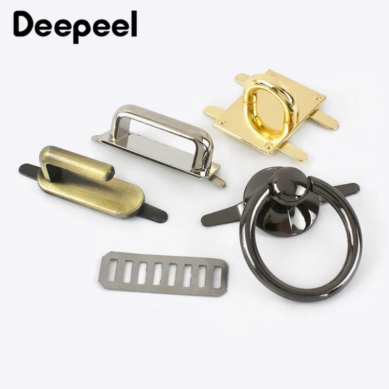 Deepeel 25/31/35mm d anel ponte conector fivelas de metal cabide sacos clipe fecho ferragem decoração diy acessórios de costura