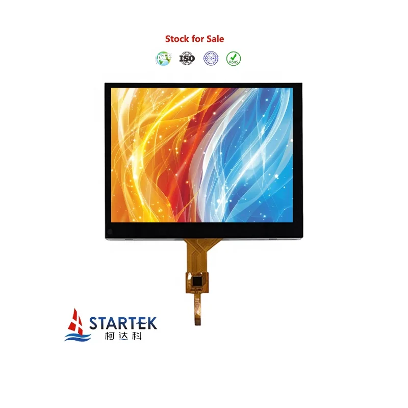 5.7 Inch JD9168S 640x480 Wide Temperature RGB Interface High Contrast TFT LCD with Capacitive Touch Panel