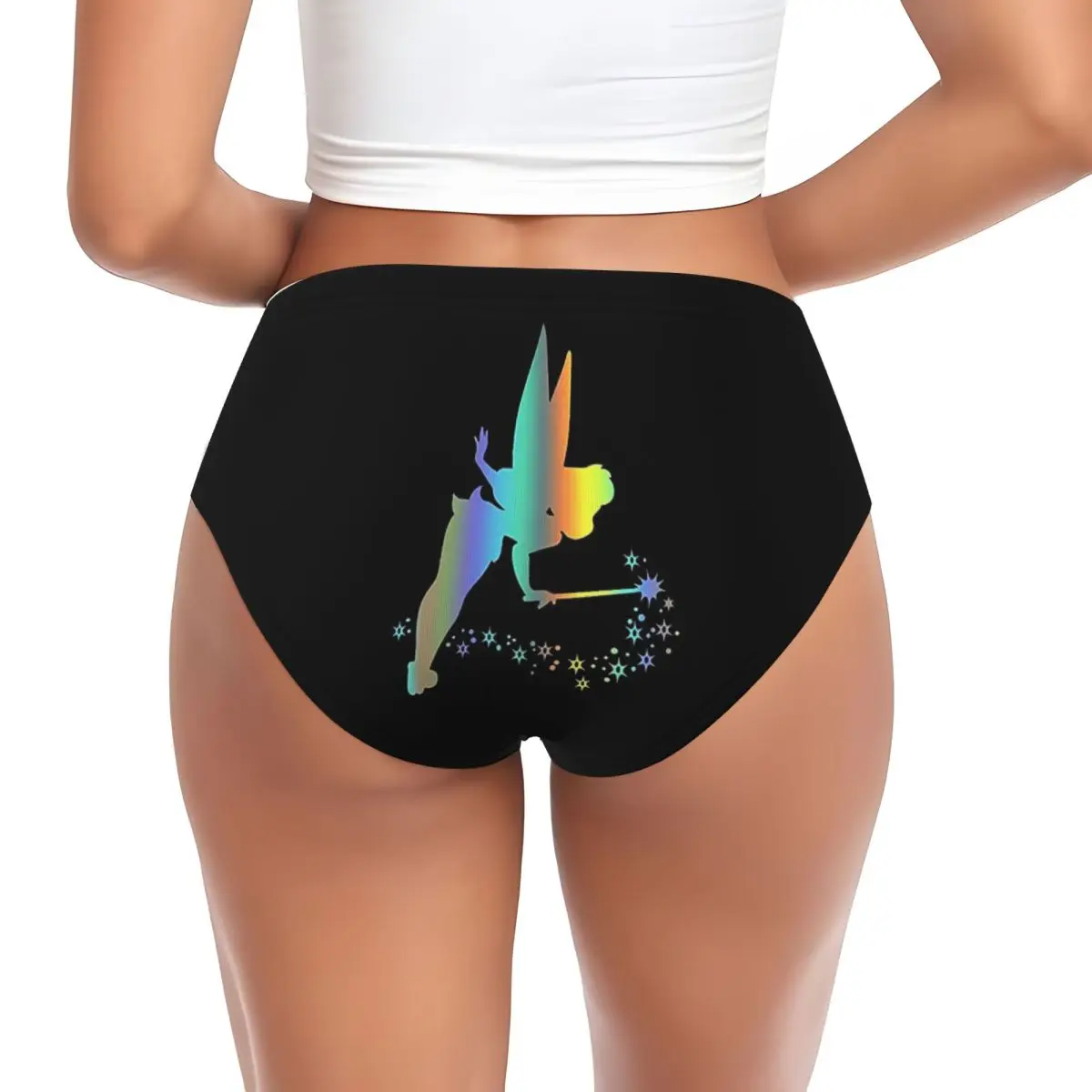 Custom Women's Tinkerbell Panties Underwear Female Stretch Briefs Underpants