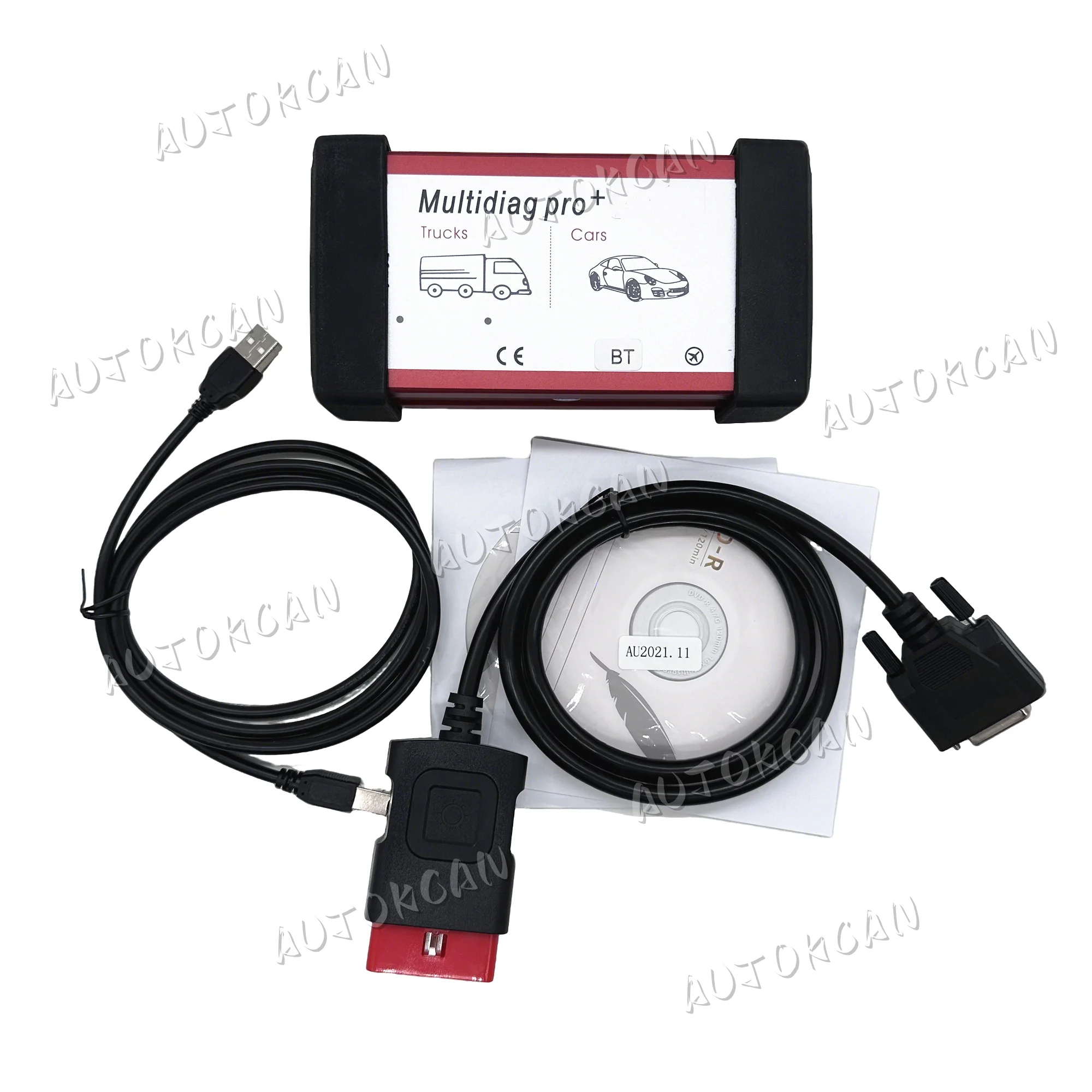 Multidiag Pro+ V3.0 Bluetooth VCI 2021.11 Software Real 9241A Car Truck TCS CDP OBD2 Scanner Diagnostic Tool