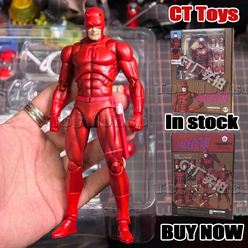 

In Stock Ct Toys Mafex 223 Daredevil Figure Comic Version Shf Anime Action Figure Figurine Statue Model Custom Toys Gifts