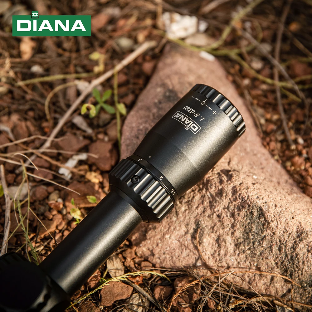 DIANA 1.5-5x20 Scope Crosshair Reticle Internal Adjustment Optical Sight