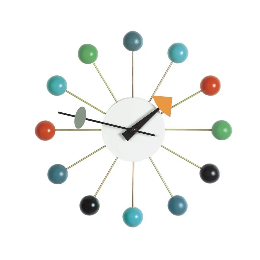 Living Room Home Wall Clock Dining Room Fashion Light Luxury Simple Decoration TV Wall Clock Modern Creative Vitra Ball Clock