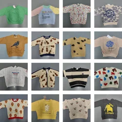 Kid Jumper OUYANG&IVAN Kids Cotton Sweatshirt AW New Children Magenta Velour Clothes Boy Girl Loose Warm Top Sweaters Outwear