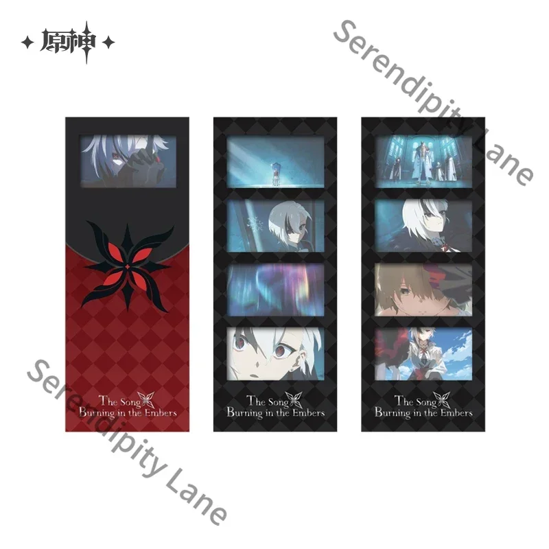 Genshin Impact Series Character Ambitus Cosplay Friend Ladybro Gift Game Goods Colleagues Imitation Film Bookmark Set Anime