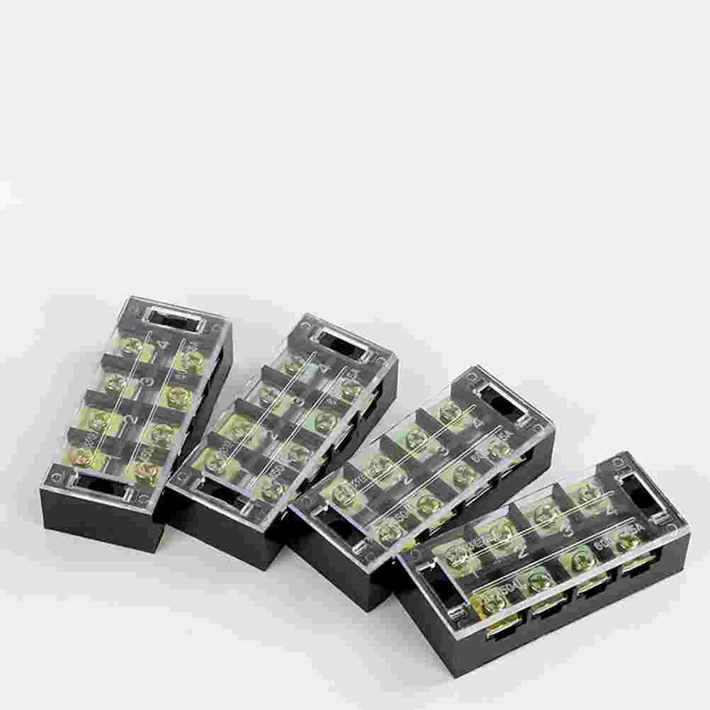 10pcs TB4504 Terminal Block Wire Connector 45A 4-position Fixed Terminal Block Terminal Board 45A 4-position Terminal Board