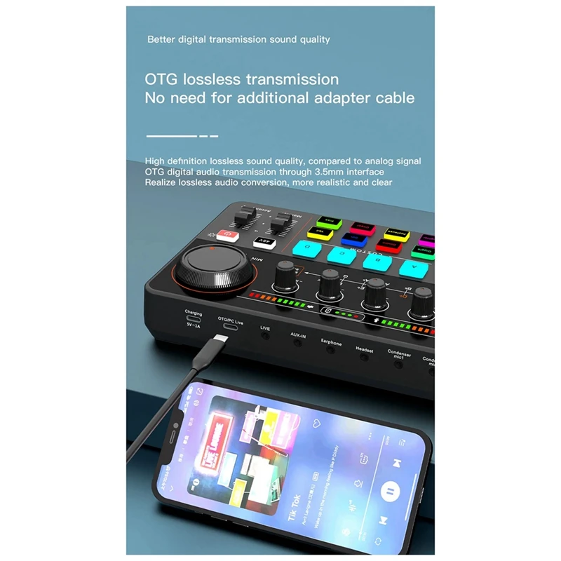 Новая звуковая карта H500, прямая трансляция 12, электронная звуковая карта, аудиосистема Soundcar, устройство смены голоса для мобильного телефона, компьютера