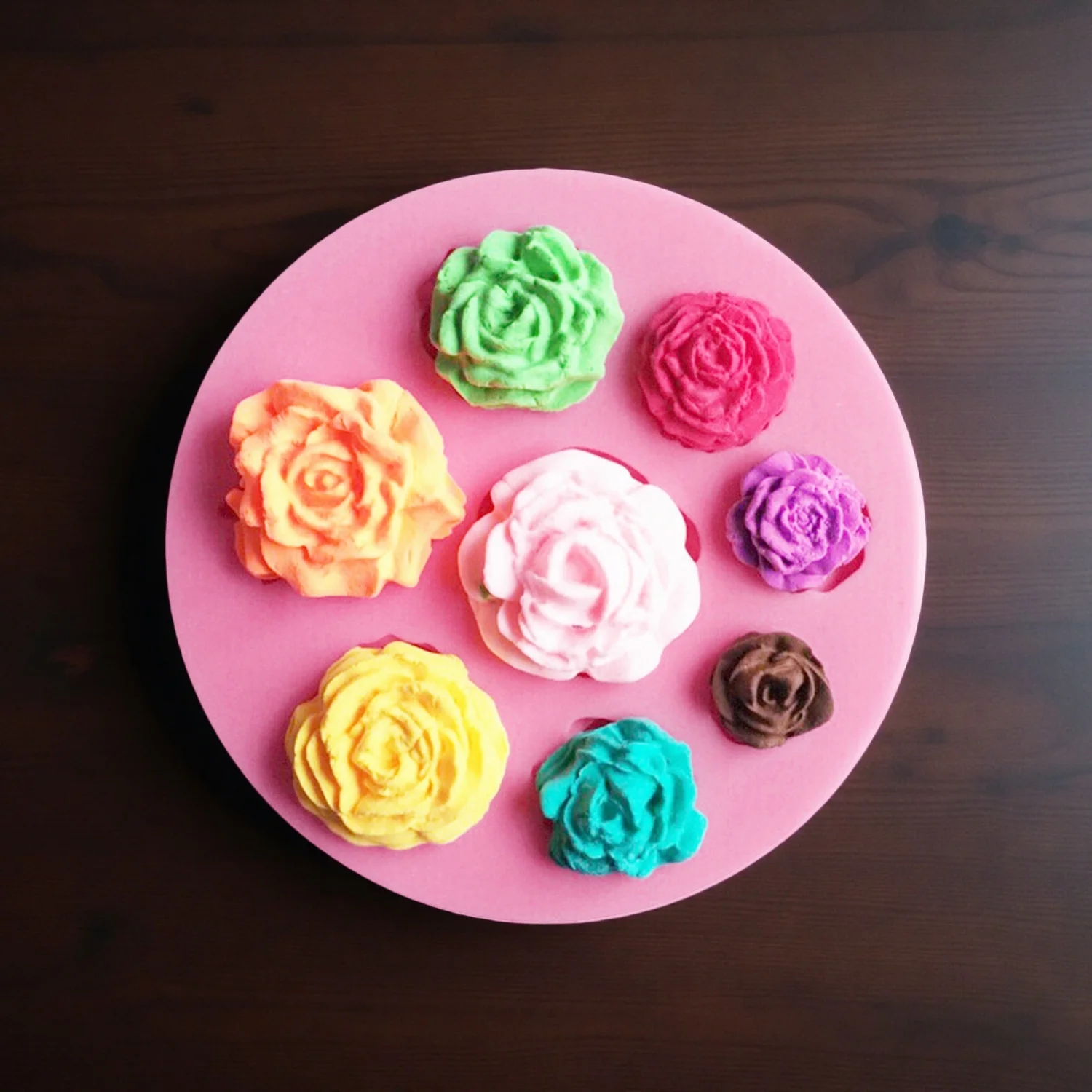 Rose Chrysanthemum Chocolate Bar Silicone Mold for Gummy Candy Cake Baking DIY Dessert Craft Supplies