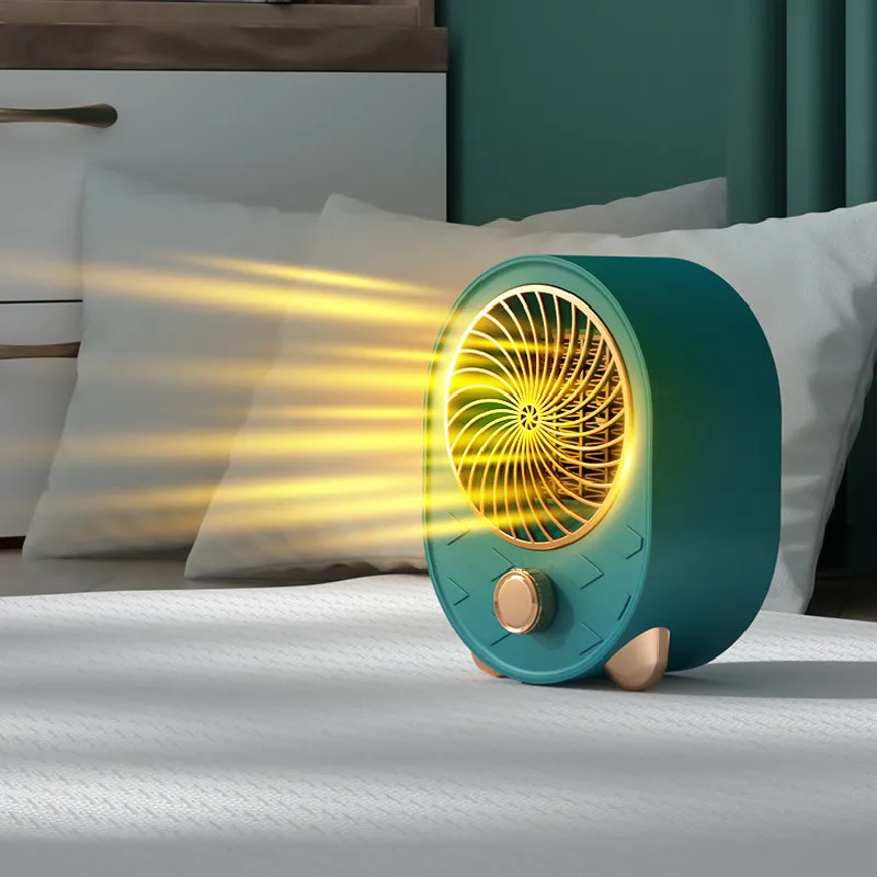 2022 New Electric Fan Heater 1000W Multifunctional Fan Cooler Fan Household Warmer 220V Heating Warmer For Room Office Warm Heat