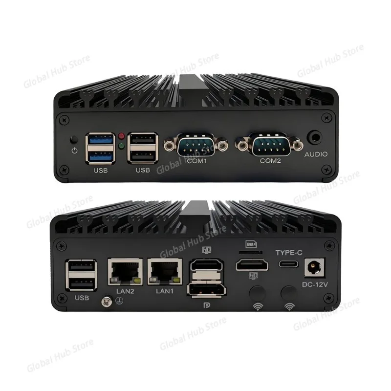 New N150 Firewall Computer J6412 J5005 6305 Soft Router 4x2.5G I226 LAN Industrial Fanless Mini