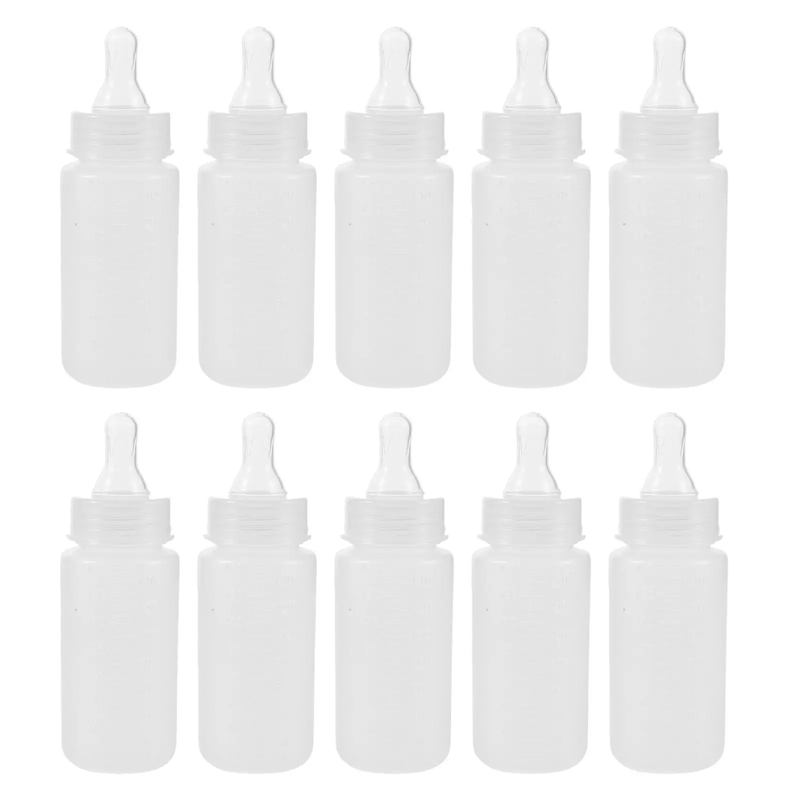 

10 шт. одноразовых прозрачных бутылочек для кормления новорожденных и недоношенных детей с мерной шкалой, для больниц и путешествий, портативные