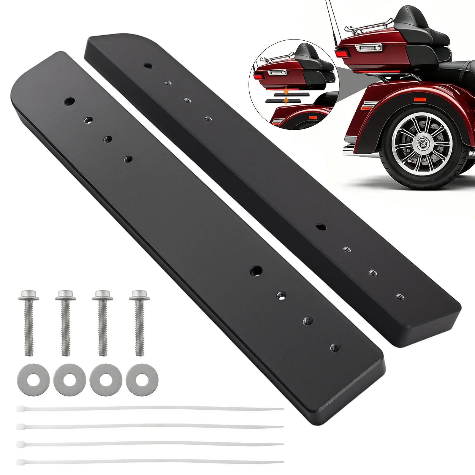 1-3 Inch Adjustable Motorcycle Rack Bracket For Harley Electra Glides/ Road Glides 2014-2025