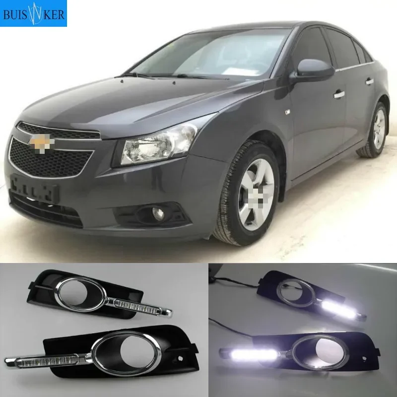 

LED Daytime Running Light DRL For Chevrolet Cruze 2009-2014 DRL Fog Lamp with Turn Signal Dimmed Light