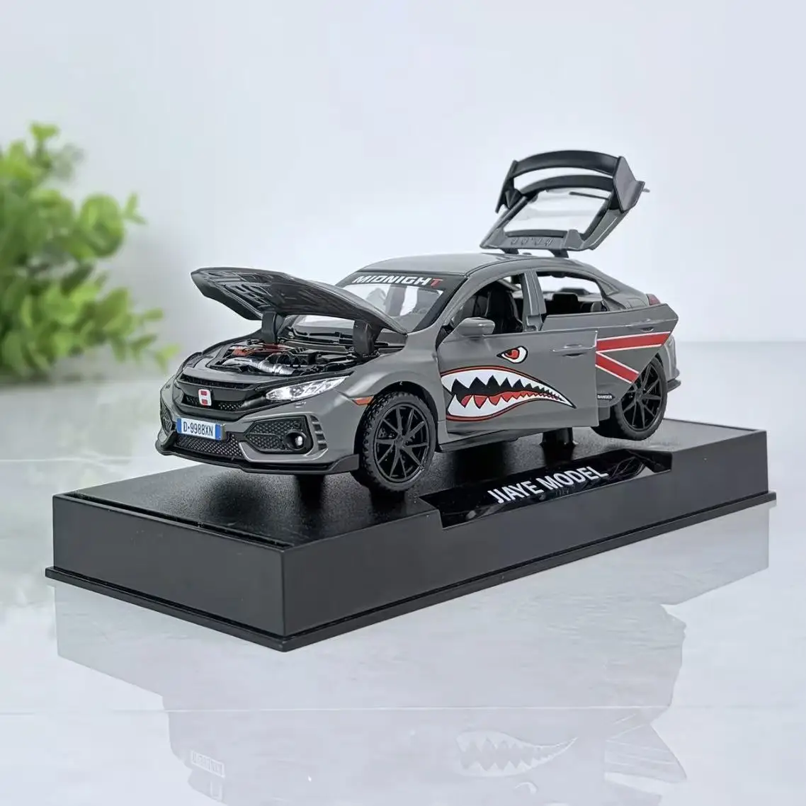 

Modified style graffiti limited edition color 1:32 TYPER simulation alloy sports car model new fun toy children's gift