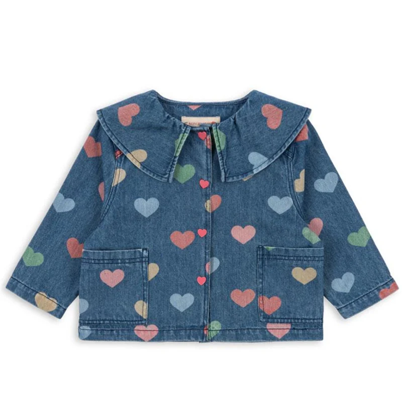 KS 2025 الخريف الشتاء الاطفال ملابس قطنية الأطفال معطف سميك البلوز الفتاة فساتين وسراويل الدنيم ملابس خارجية للأطفال