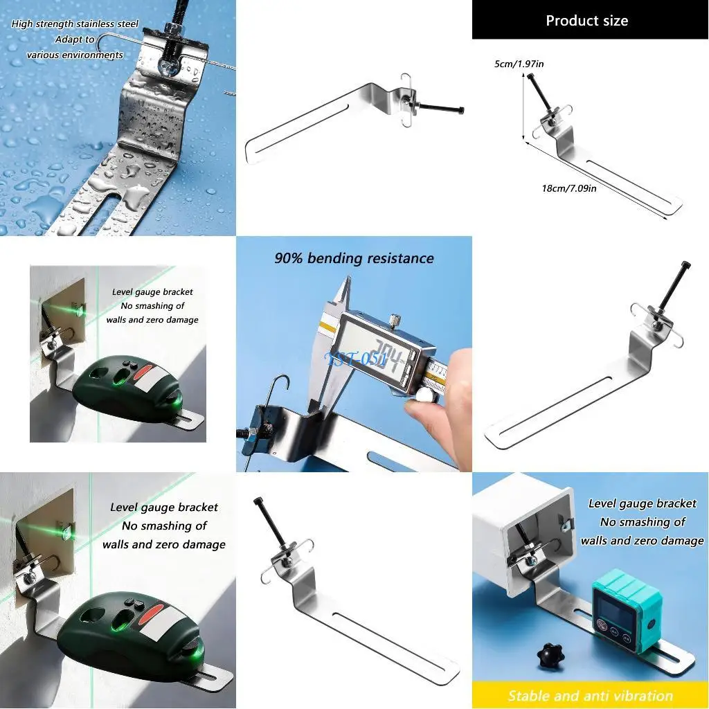 

E15A Precise Leveling Instrument Holder Reinforced Steel Frame Portable Workshop Essential