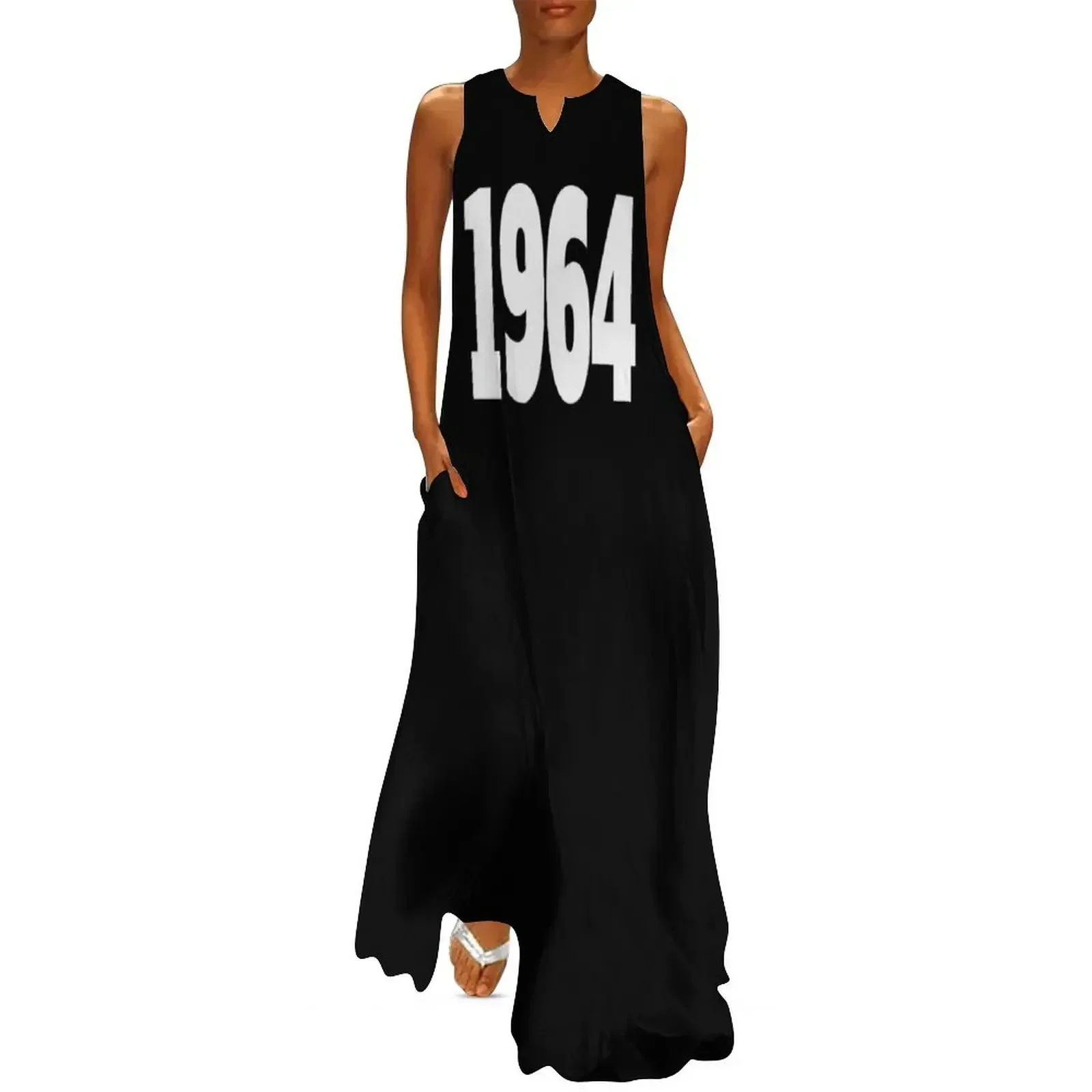 

1964 Long Dress elegant guest wedding dress loose women's dress summer woman 2025 evening