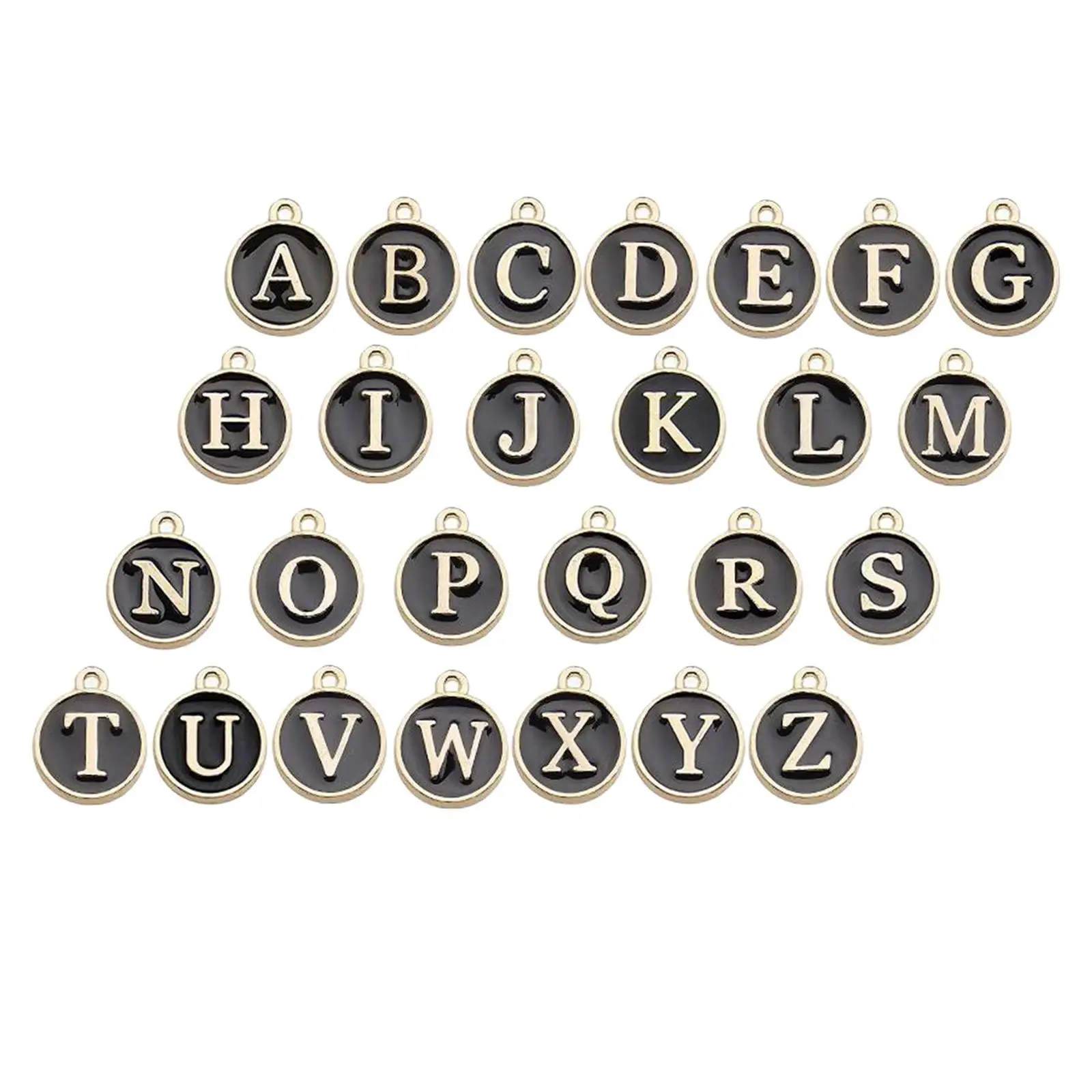 26pcs 12mm Snap Button Bracelet Charm Button Alphabets Bracelet Charm Button Jewelry Making
