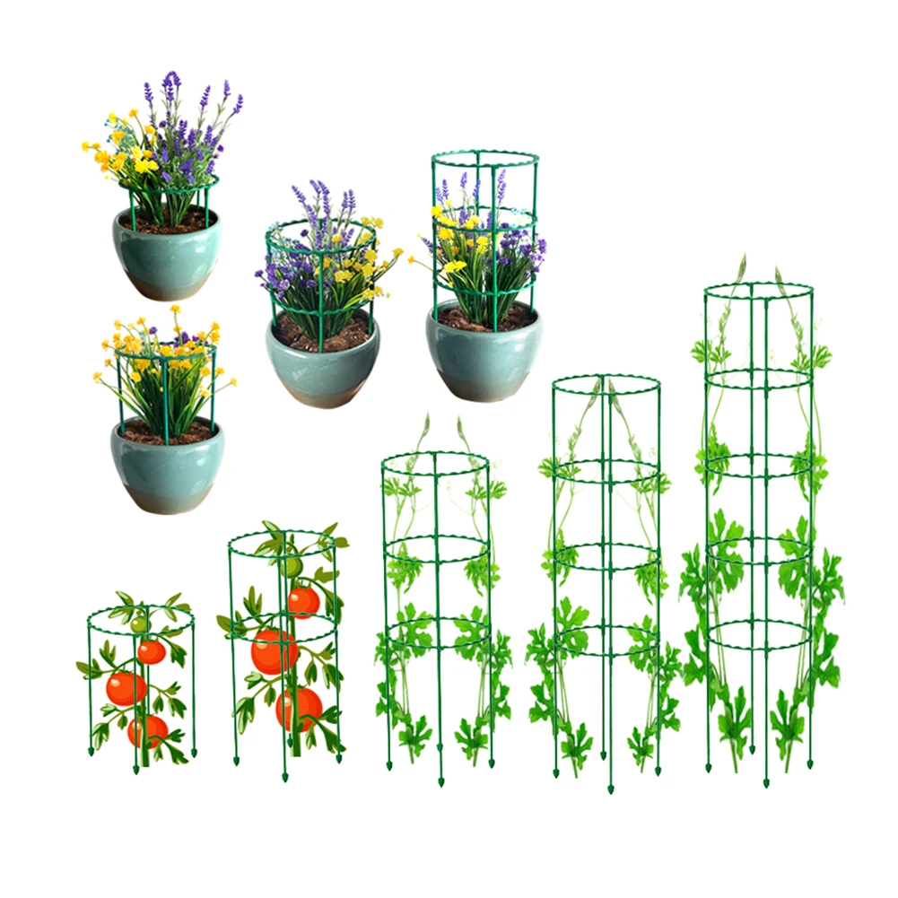 Plastic Column Vine Plant Bracket Potted Plant Flower Tomato Support Pile Vine Climbing Frame Plant Cable tie 25/40/55/70/85cm