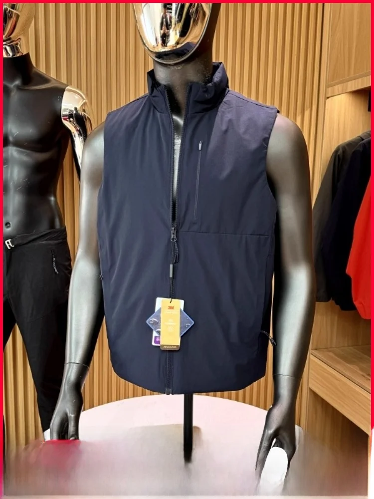 

New Snowy High-End Outdoor Lightweight Stand Collar Functional Cotton Vest Men's Jaet Autumn Winter New Arrival Stand Fi...