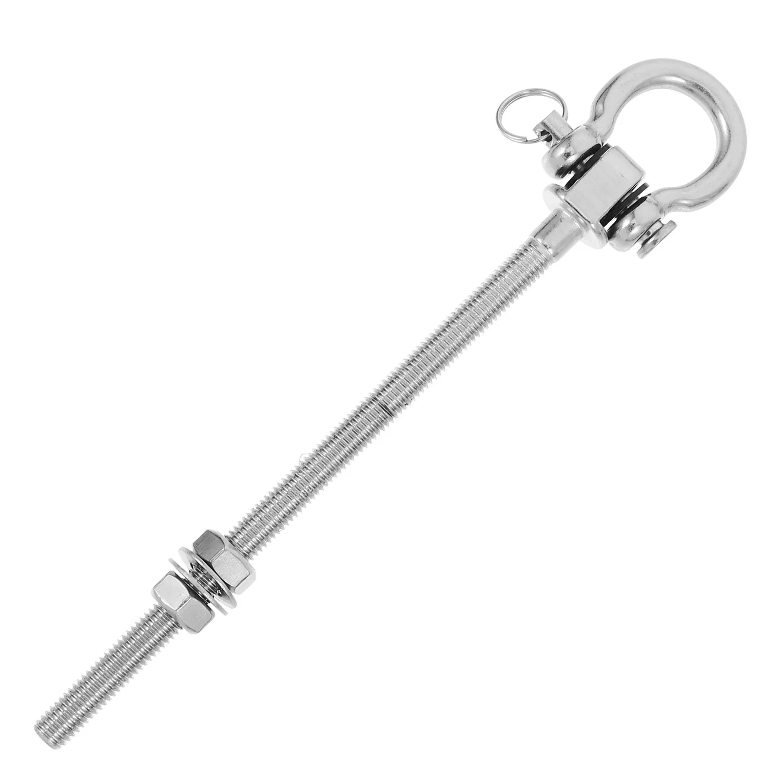 Heavy Duty Stainless Steel Swing Hook for Porch Swing Hammock Heavy Bag Hanging Ceiling Patio Beam Mount Detachable Ring
