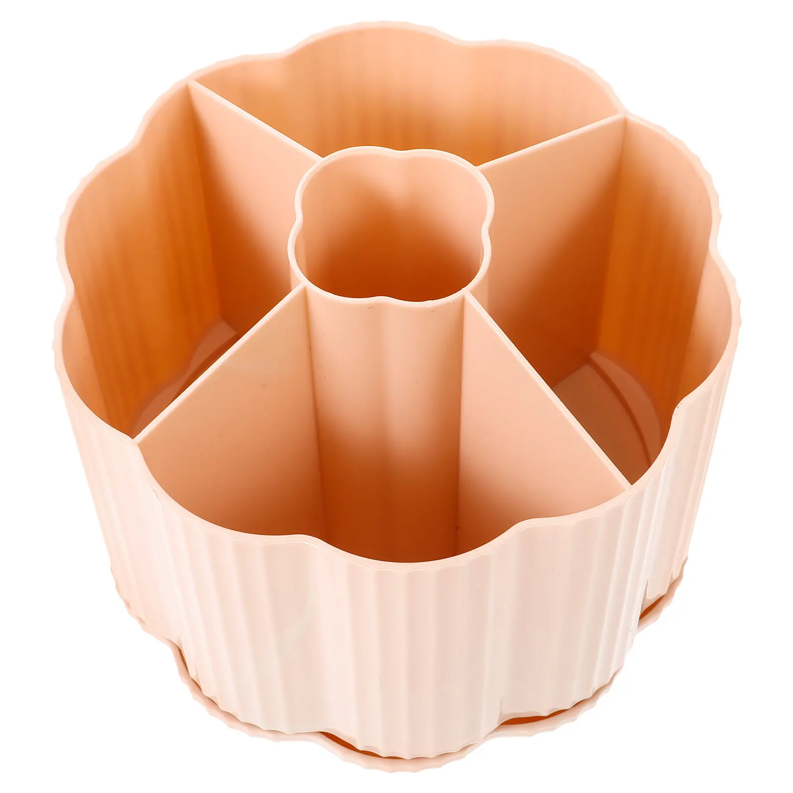 

Вращающийся органайзер для кистей для макияжа с поворотом на 360 градусов, компактный настольный органайзер для кистей, ручек, косметики, для рабочего стола и ванной комнаты