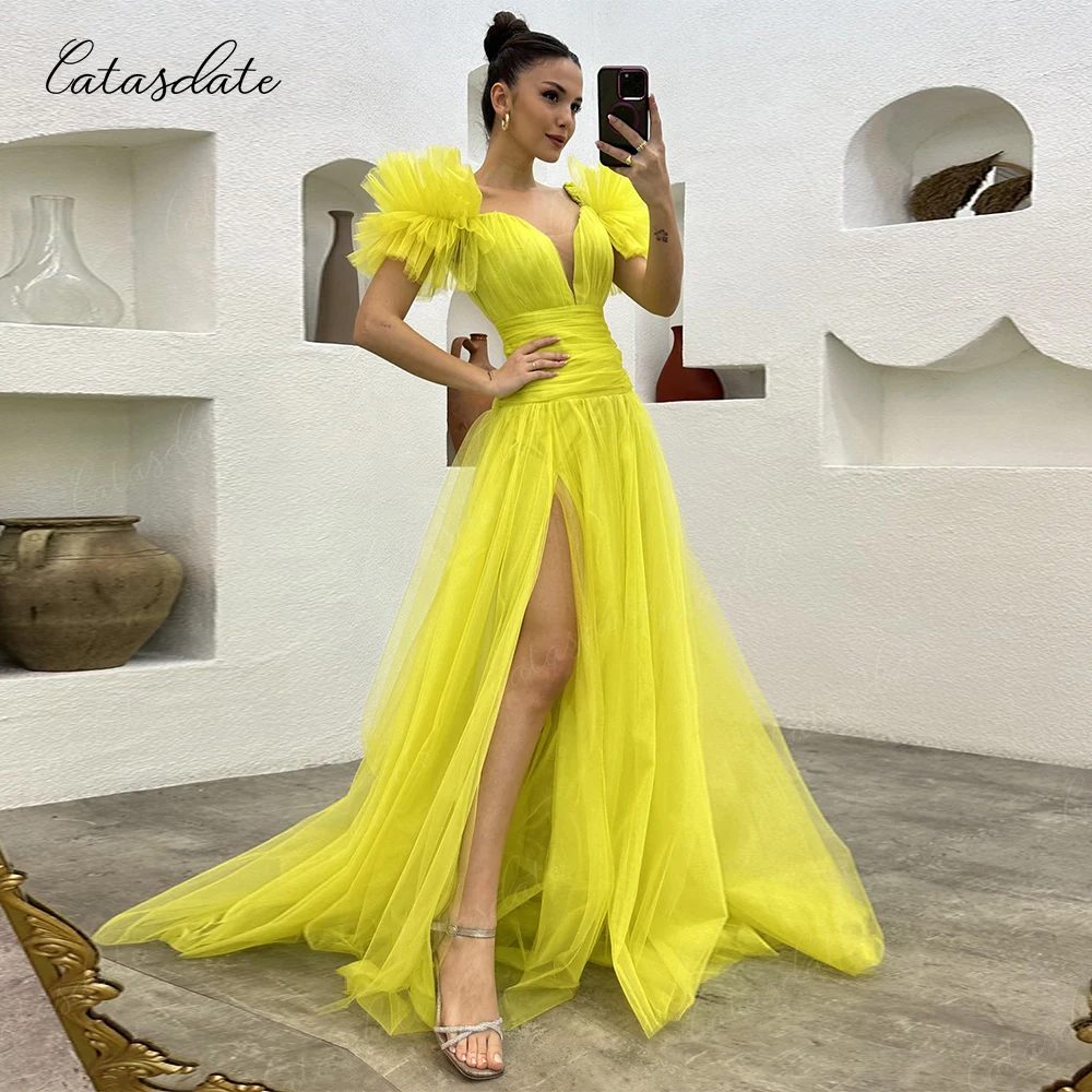 Catasdate Elegant Evening Dresses A Line Party Dress for Women Wedding Party Gowns 2024 Formal Prom Dresses vestidos de fiesta