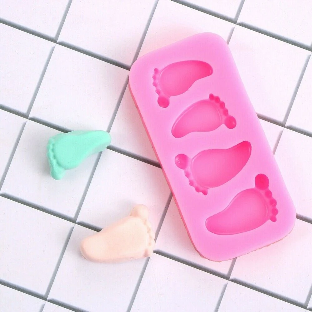 1Pc Foot Flipping Sugar Silicone Mold DIY Cake Decoration Mold Chocolate Biscuit Pudding Mold Baking Accessories and Tools