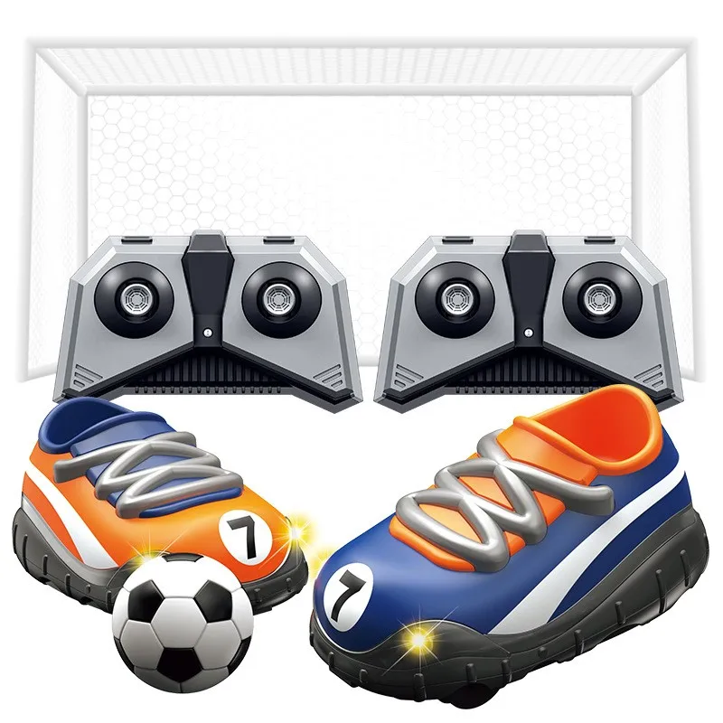 Best-Remote Control Soccer Car Football Shoe RC Interactive Game With Ball And Net For Kids Soccer Lovers