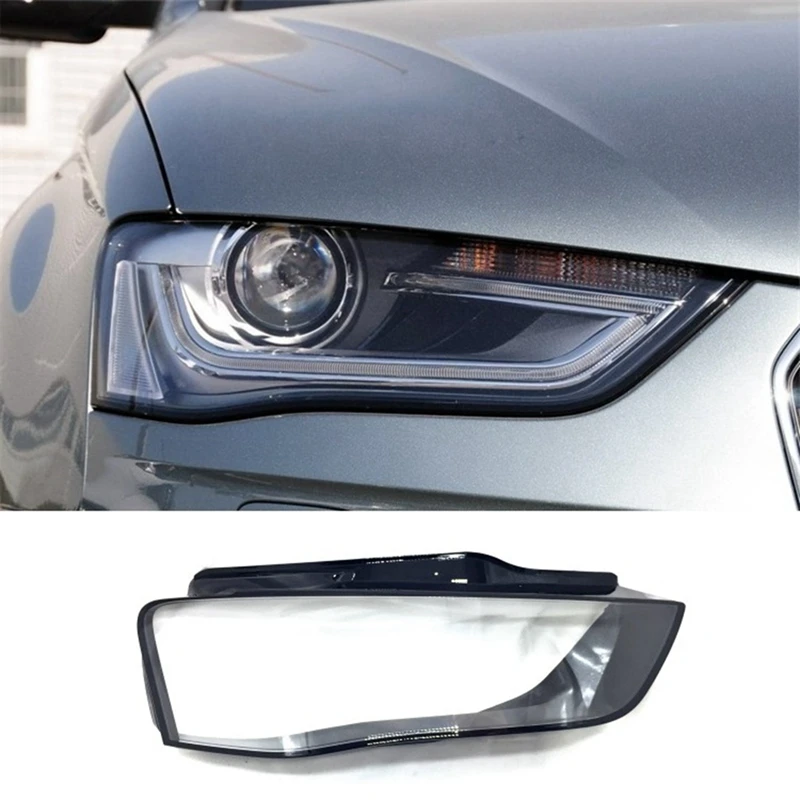 Headlight Cover Lampshade Lamp Shell Glass Lens For  A4 A4L B9 2013 2014 2015 Right