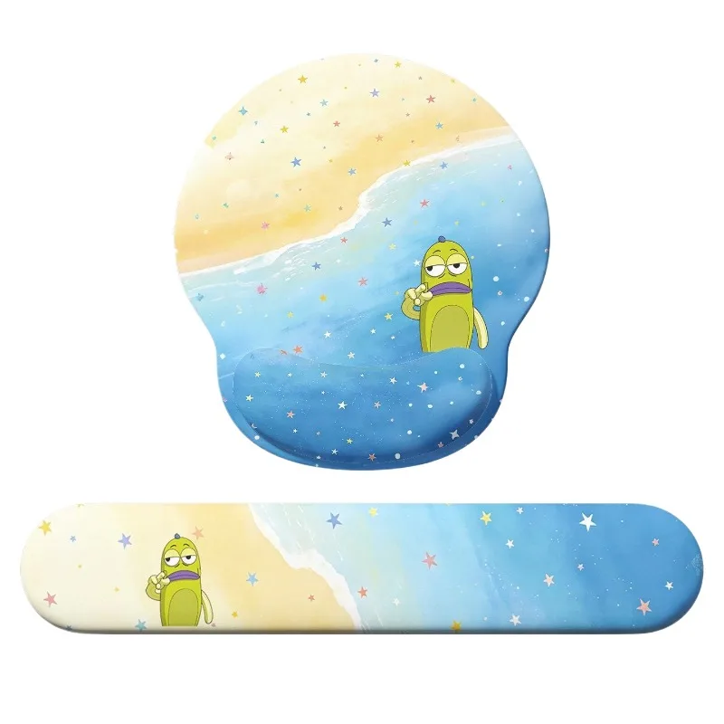 SpongeBob SquarePants Ergonomic Silicone Keyboard Wrist Rest Pad Non‑Slip Soft Hand Support Cushion Office Computer Desk Wrist view 6
