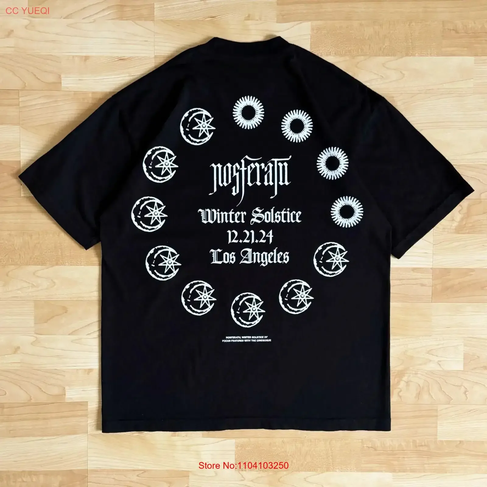 Nosferatu Winter Solstice LA Pop Up Exclusive T Shirt RARE Cinegogue Horror Goth vintage Washed Soft Stretched Unisex fashion