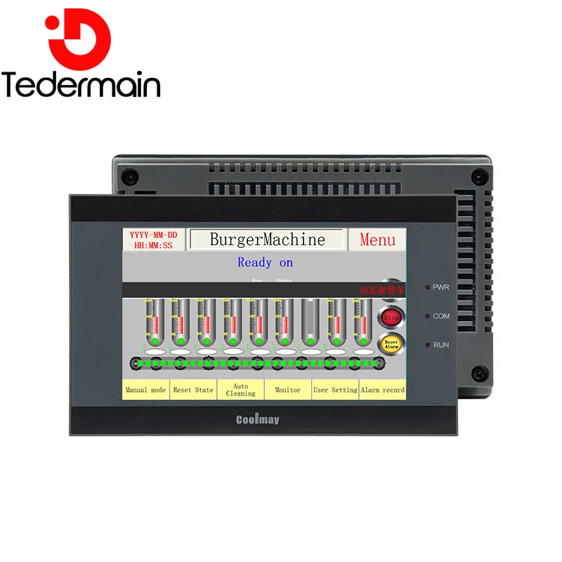 Imagem -06 - Coolmay-monitor de Tela Sensível ao Toque Industrial Compacto Pequeno Colorido Kit de Controle Cnc 43 Polegadas Hmi Tk6043fh Resolução 480x272