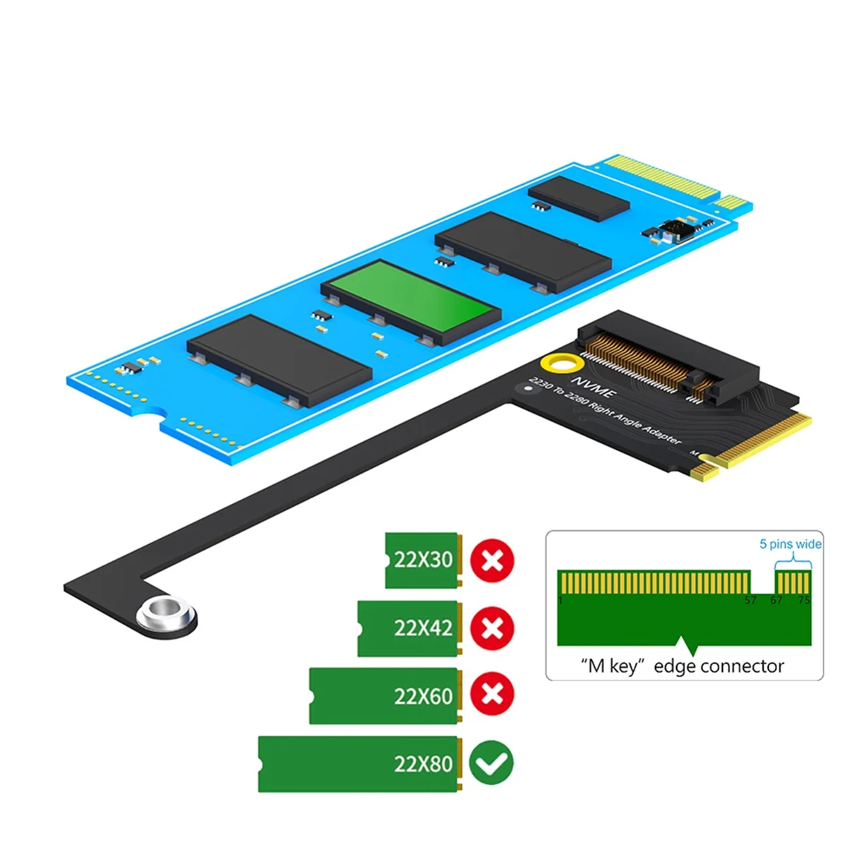 Dla Rog Ally Handheld Conversion 2230-280 SSD Hard Drive Expansion Board NVME M-Key M.2 PCIE 4.0 Adapter